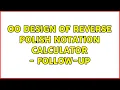 OO design of Reverse Polish Notation Calculator - follow-up 3 Solutions