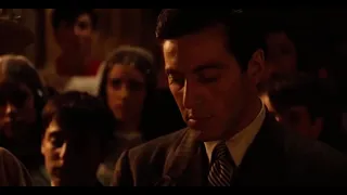 مشهد تصفية العائلات الخمسة فيلم The Godfather 