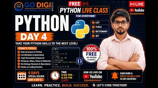 FREE Python Live Class Day 4 Functions Modules Python for Beginners Live Coding