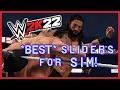 BEST Sliders For on WWE 2K22