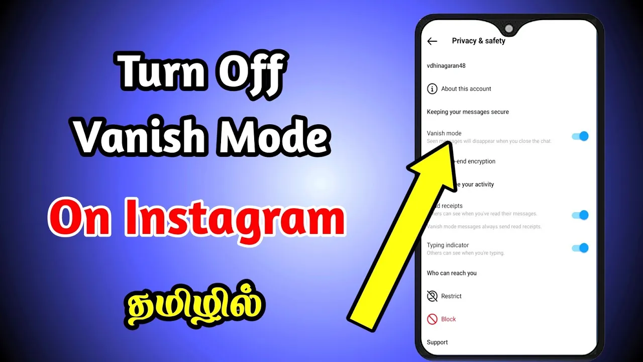 How to Turn Off Vanish Mode on Instagram Tamil | Turn Off Instagram Vanish Mode | Seenu Tech Tamil