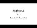 Dynamo Export and Import Data Part 1 - From Revit to Spreadsheet