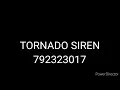 TORNADO SIREN ROBLOX ID