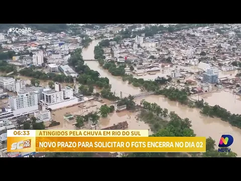 Novo prazo: moradores de Rio do Sul podem solicitar saque do FGTS após chuvas de 2023