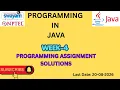 NPTEL Programming in Java - Week 4 Assignment Solutions