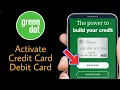 Activate Green dot debit card and credit card How to Register a Green Dot Card
