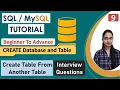 9 - CREATE Command in SQL Create Database Table Interview Questions SHOW USE DESC Commands