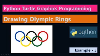 Olympic Rings Drawing Python Turtle Graphics Program Example 5 Learn Python Turtle Program