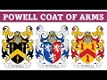 Powell Coat of Arms Family Crest - Symbols Bearers History
