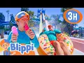 Download Lagu BLIPPI'S WATER PARK ADVENTURE + More |  Blippi and Meekah Best Friend Adventures