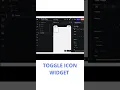 FLUTTERFLOW TOGGLE ICON WIDGET