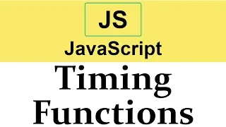 Timing Functions in JavaScript