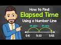 Finding Elapsed Time Using a Number Line Under 1 Hour Math with Mr J