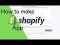 How to make shopify App with a starter