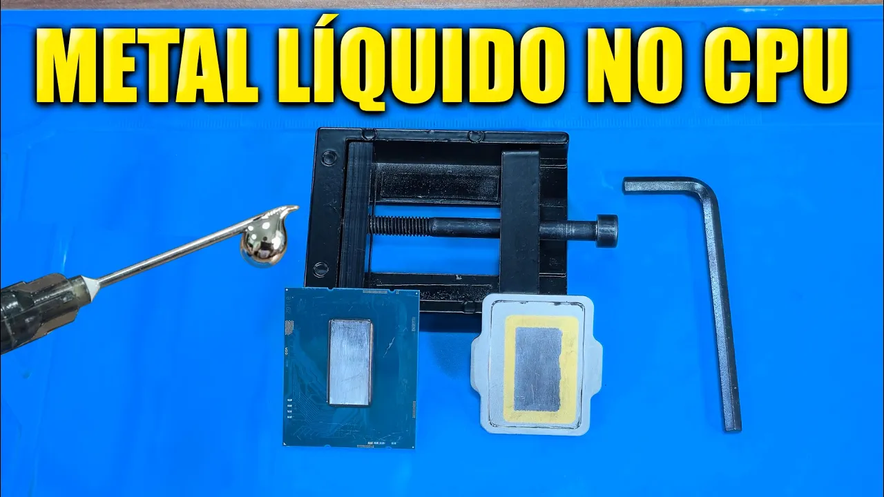 FAZENDO DELID EM 2026, METAL LÍQUIDO NO PROCESSADOR BAIXA MUITO A TEMPERATURA?