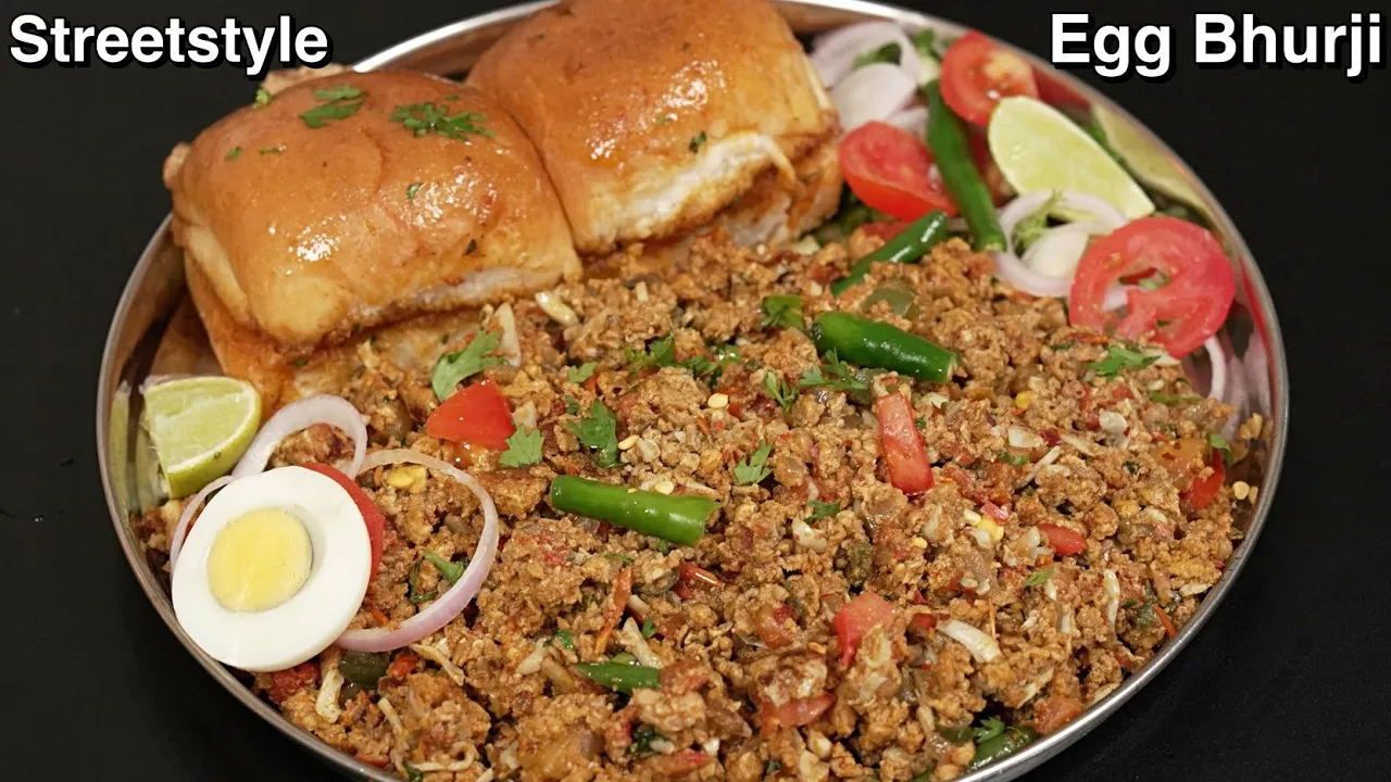 Masala Scramble Egg - Mumbai Street Style Anda Bhurji   Egg Bhurji Recipe