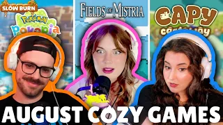 Cozy Games YOU NEED to Play In August! 20 NEW Games This Month!