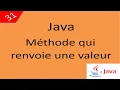 Java Cours 31 Methode qui renvoie une valeur