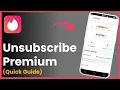How To Unsubscribe Tinder