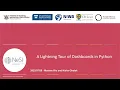 Webinar A Lightning Tour of Dashboards in Python