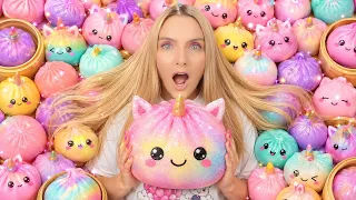 J'ai trouvé des SQUISHIES DUMPLINGS LICORNE ultra rares ! | Sophie Fantasy