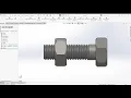 Solidworks Nut and Bolt Thread Feature and Animation