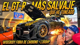 El GT-R MÁS EXTREMO que he TUNEADO +1300hp a Motor Carroceria 100% CARBON FIBER - RECORD EN DYNO!