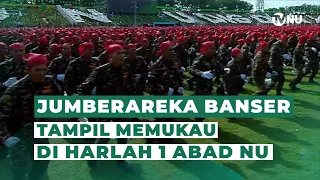 jumberareka banser koreo binaan denny malik tampil memukau di harlah satu abad nu