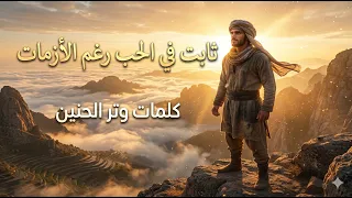 ثابت في الحب رغم الأزمات  رجل صب غيور النفحات   كلمات وتر الحنين دندنها
