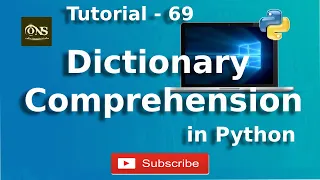 Dictionary Comprehension in Python Tutorial - 69 Python Tutorial