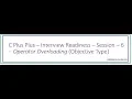 C Plus Plus - Interview Readiness