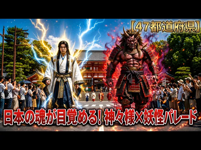 47개 도도부현, 깨어나는 일본의 혼! 신과 요괴 행렬