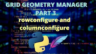 Python Tkinter - Grid Geometry Management