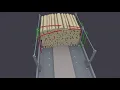 Upright Fixed Loop Lashing for Timber Deck Cargoes Industry best-practice method of securing logs
