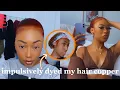 DYING MY NATURAL HAIR COPPER USING LOREAL HICOLOR HIGHLIGHTS NO BLEACH Ninaa Elizabeth