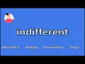 Download Lagu INDIFFERENT - Meaning and Pronunciation