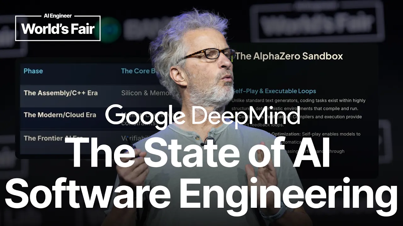 "Software engineering is not about writing code" — Benoit Schillings, Google DeepMind VP of Research: video thumbnail