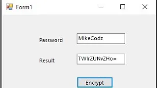 How to Encrypt a String Winform - VB net