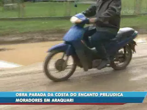 Obra parada da Costa do Encanto prejudica moradores em Araquari