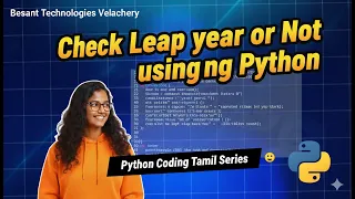 Python Leap Year Check Tamil Python Tutorial Learn Python Programming Step by Step