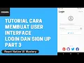 Tutorial Cara Membuat User Interface Login dan Sign Up Part 3