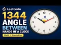Leetcode 1344 Angle Between Hands of a Clock