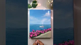 رسم لوحه رسم بحر 