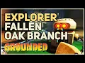 Grounded Fallen Oak Branch Marker Location