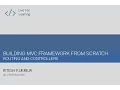 Building C Framework from Scratch Routing and Controllers