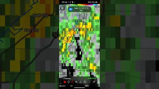 a 2 00 p m updated radar looks like South and east of St Pete Florida heavy rain showers