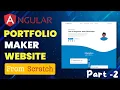 Building a Portfolio Maker with Angular Node js Part 2
