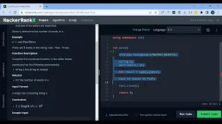 HackerRank Camel case