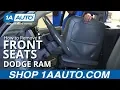 How to Remove Front Seats 02-08 Dodge Ram