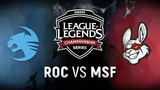 ROC vs. MSF  - Week 4 Day 2 | EU LCS Spring Split |  Team Roccat vs. Misfits Gaming (2018)